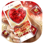 Logo of Golden Red luxury Heart android Application 